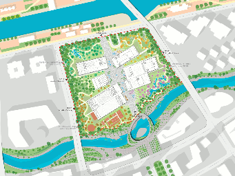 01_Masterplan GF with Bilden riverfront
